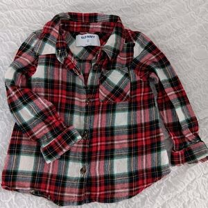 Old Navy 🩵Plaid Shirt Boy 2T